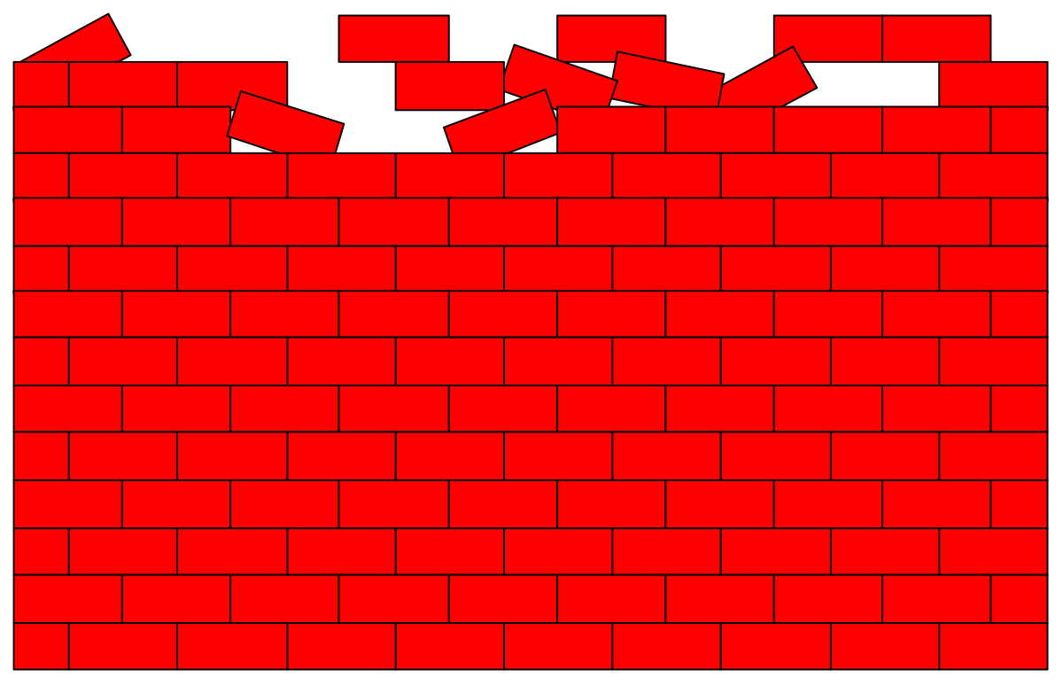 a brick wall with a red brick on it clip art png transparent Brick Wall Clipart: Vibrant Red Brick Texture for Creative Projects