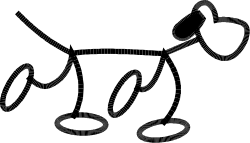Black and White Cat's Paws Clipart - Adorable Pet Graphics