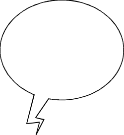 Speech Bubble Clipart on White Background - Perfect for Communication Designs