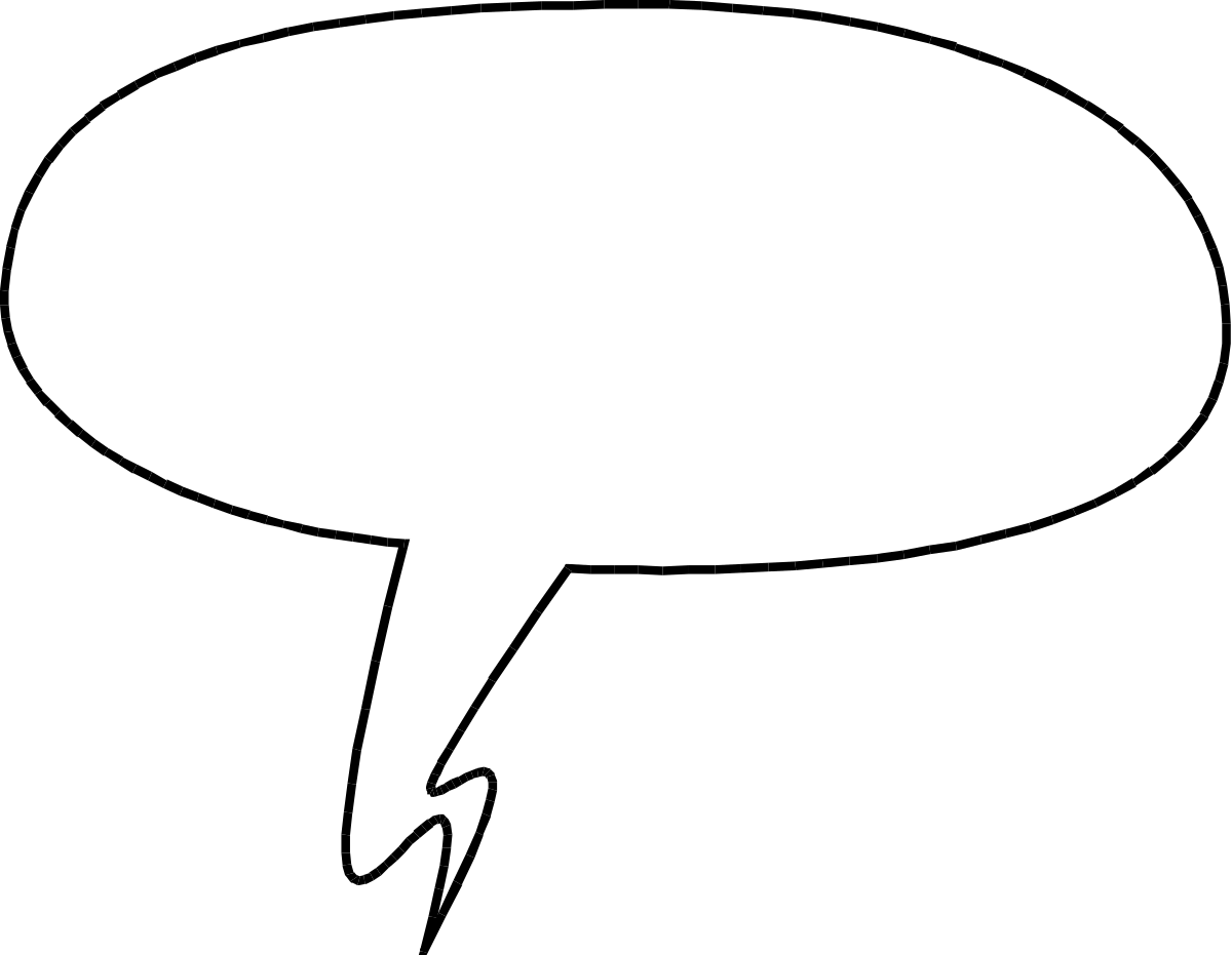 Speech Bubble Clipart on White Background - Perfect for Communication Designs