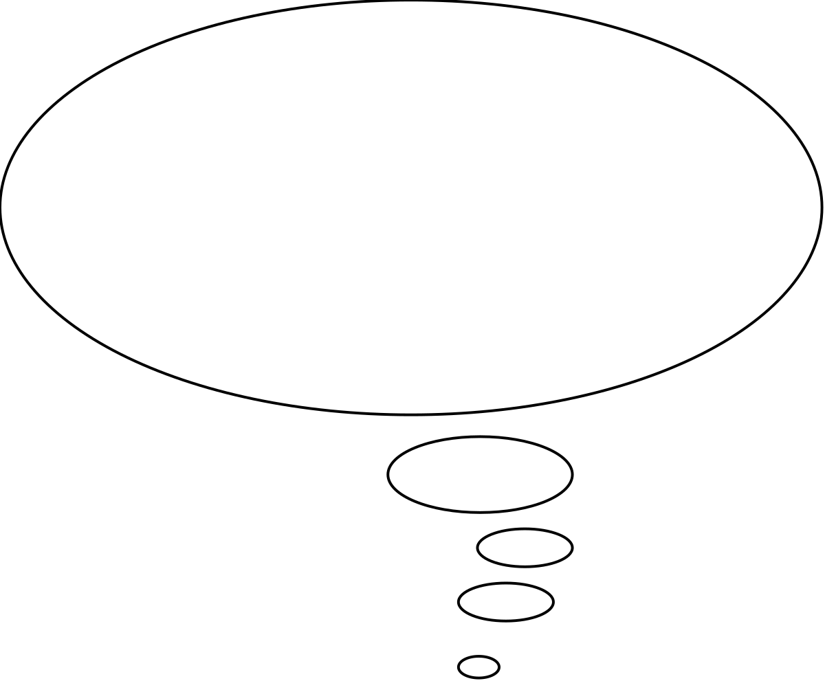 White Speech Bubble on Black Background - Perfect for Communication Graphics