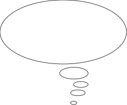 White Speech Bubble on Black Background - Perfect for Communication Graphics