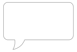 White Speech Bubble Clipart for Creative Communication
