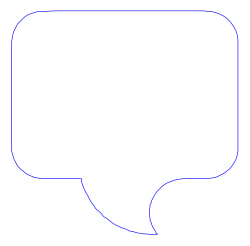 White Speech Bubble on Black Background - Perfect for Communication Graphics