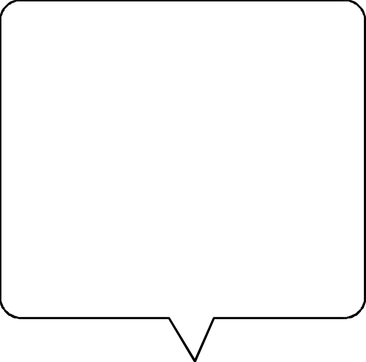 Speech Bubble Clipart on White Background for Engaging Conversations