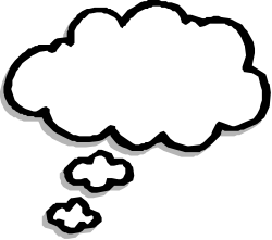 Cloud Outline Clipart - White-Outlined Cloud for Versatile Use