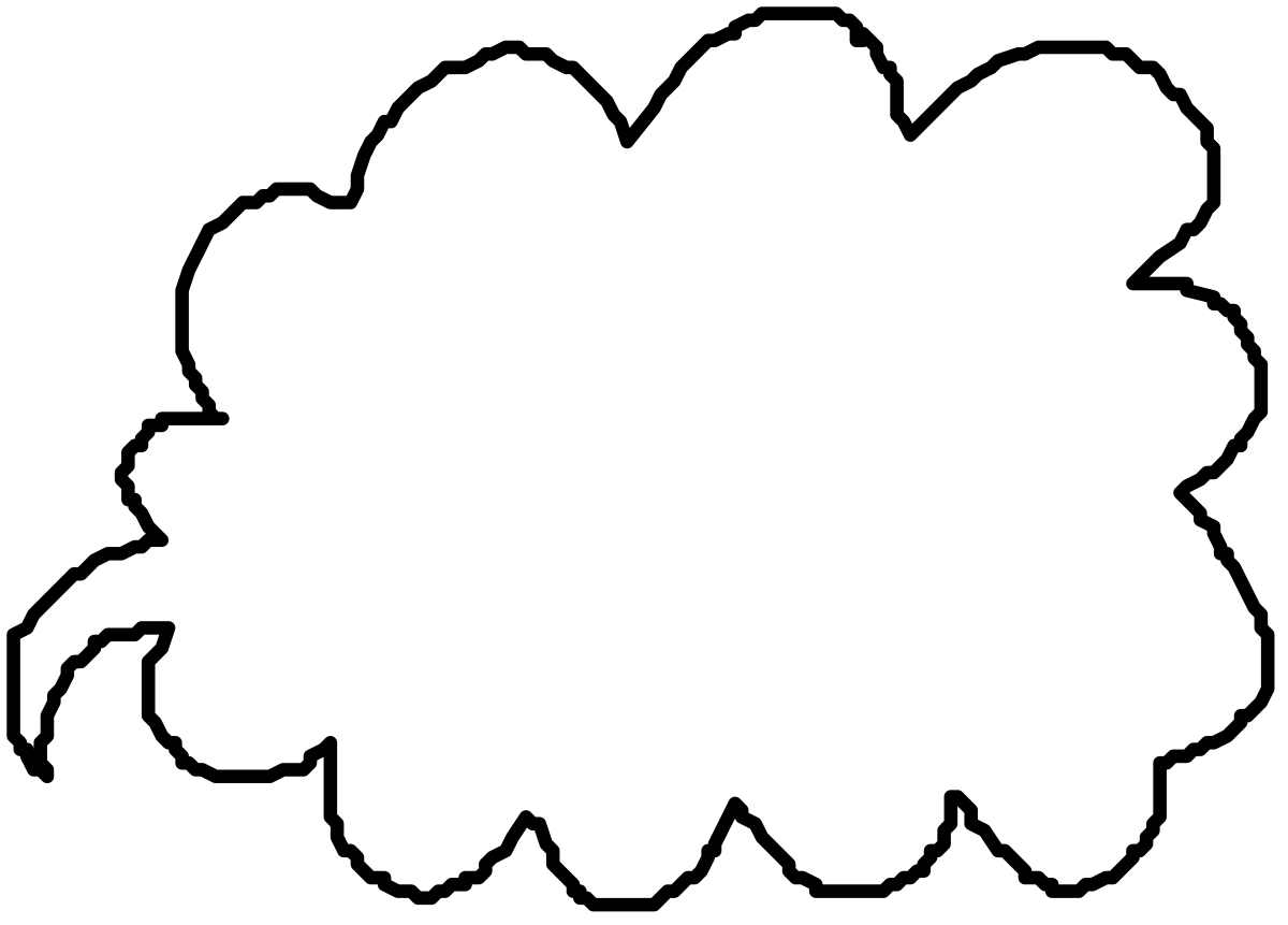 White Flower on Black Background - Elegant Clipart Design