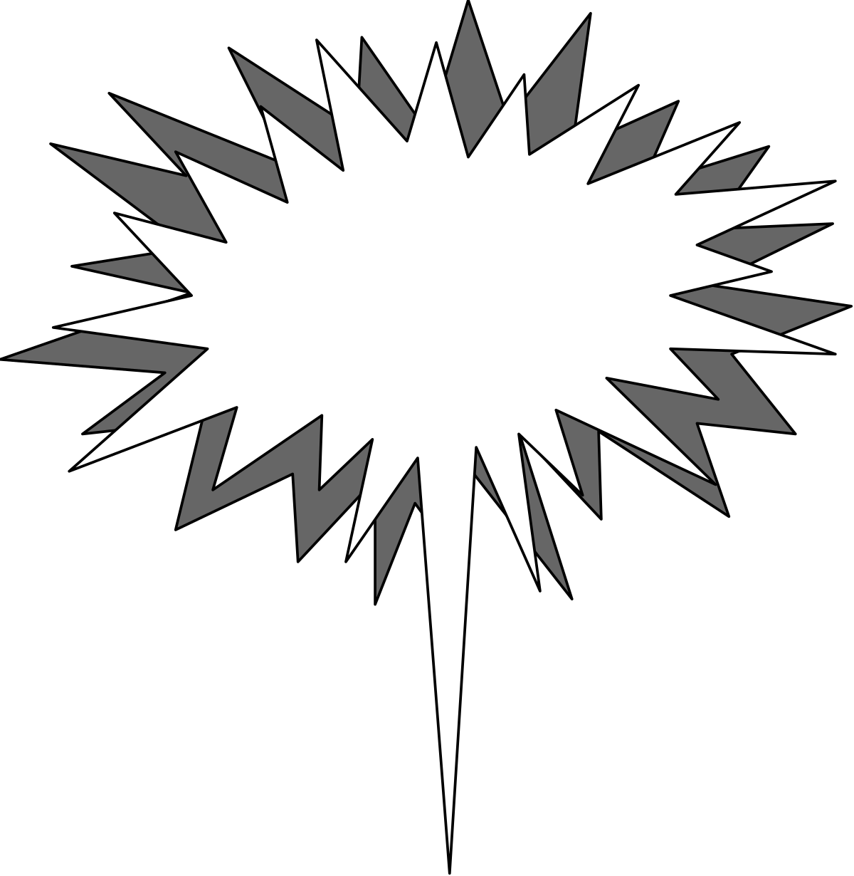 a white explosion explosion icon on a black background clip art png transparent Explosion Icon Clipart: Stunning White Blast on Black Background