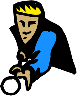 Blue Glove and Yellow Hat Man Clipart - Vibrant and Unique Character