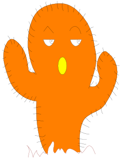 Cartoon Cat with a Big Grin - Playful Clipart Design