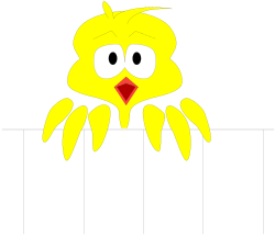 Yellow Bird with Red Beak - Vibrant Clipart for Your Projects