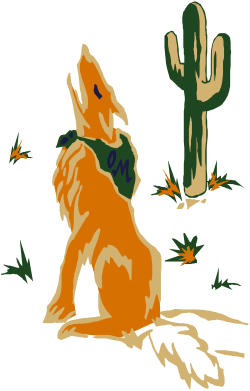 Dog Sitting in Grass Next to Cactus - Playful Nature Clipart