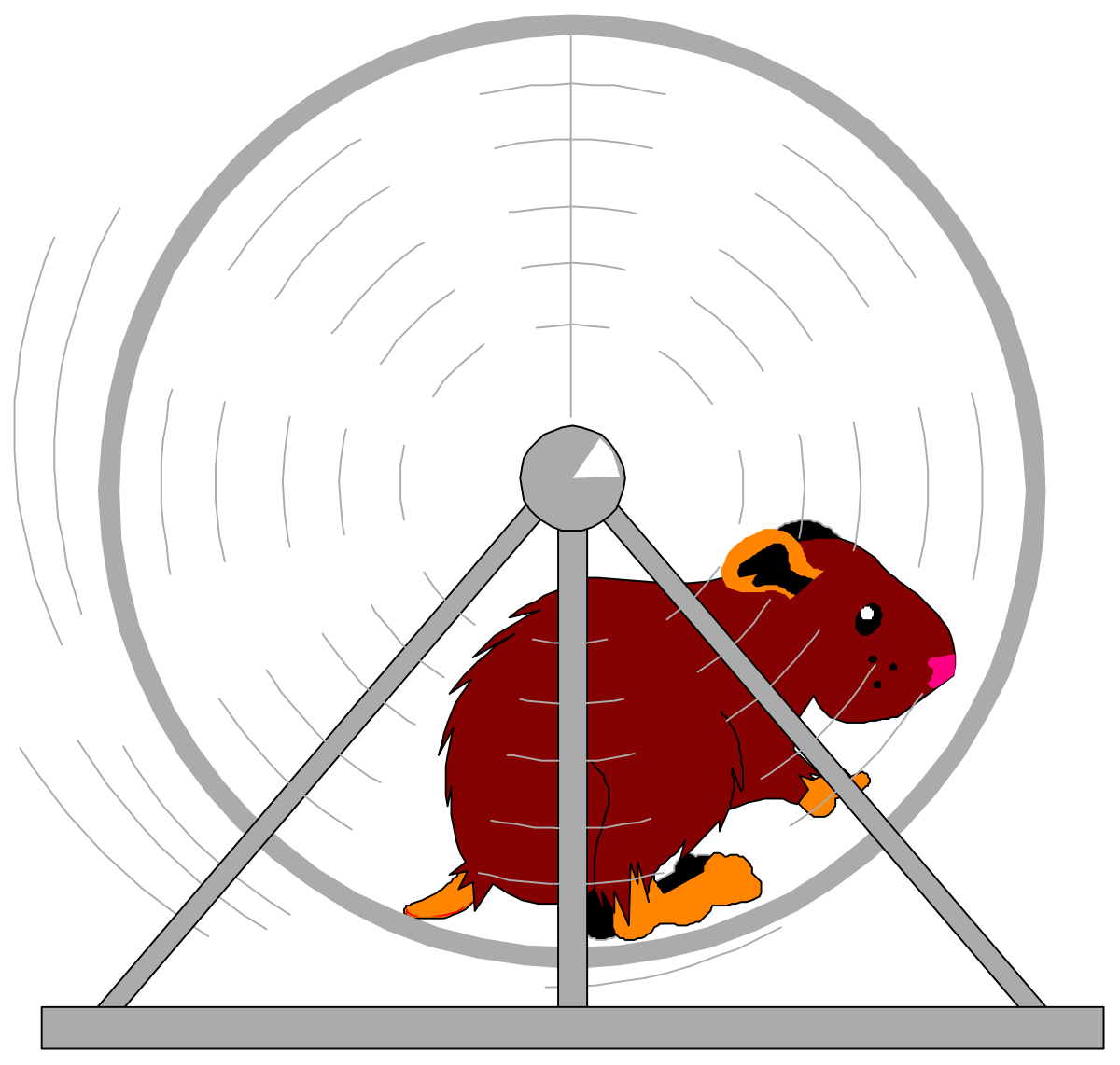 a mouse is running through a circular object clip art png transparent Mouse Running Through Circular Object Clipart