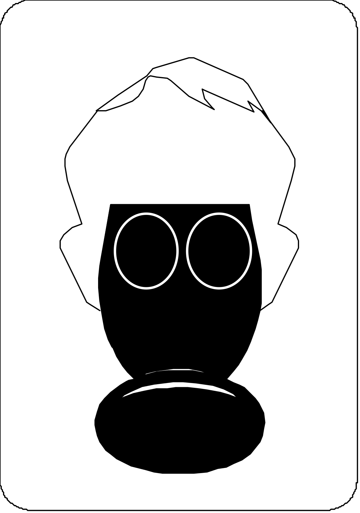 Sad Face Clipart with Open Eye - Expressive Emotions in SVG