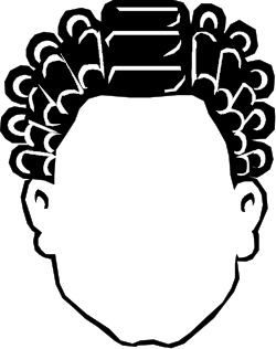 Crown Silhouette Clipart: Head with Regal Elegance