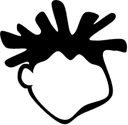 Leaf Silhouette � Elegant Black and White Clipart