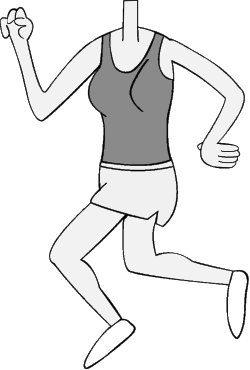 Dynamic Man Running Clipart for Versatile Use