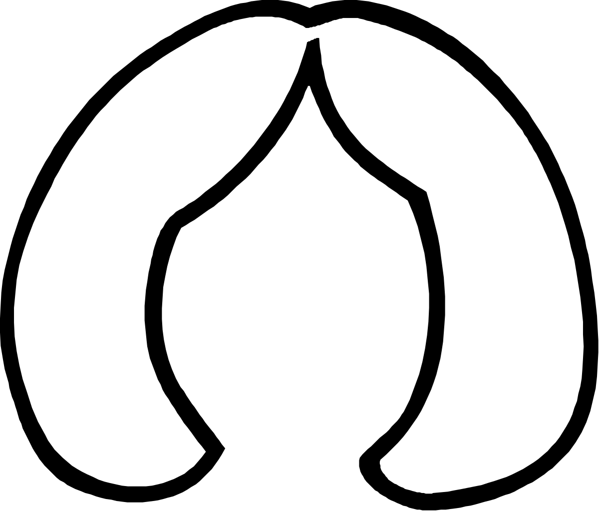 a white horseshoe with a black background clip art png transparent White Horseshoe on Black Background - Perfect Clipart for Luck and Fortune