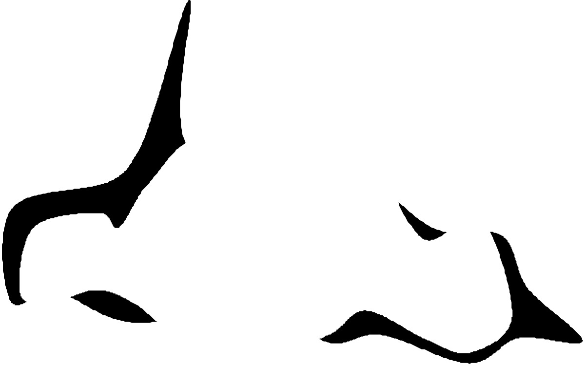 a white silhouette of a mustache clip art png transparent White Mustache Silhouette Clipart for Creative Projects