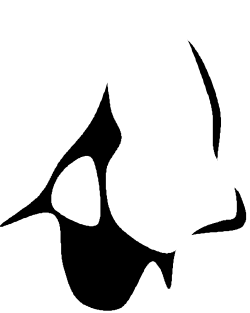 Silhouette of a Person with Heart - Ideal Clipart for Romance and Care