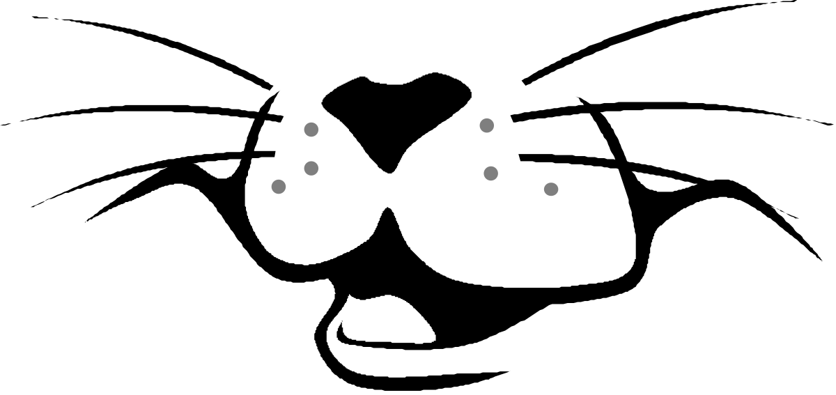 Black and White Mask - Unique Face Clipart for Creative Projects
