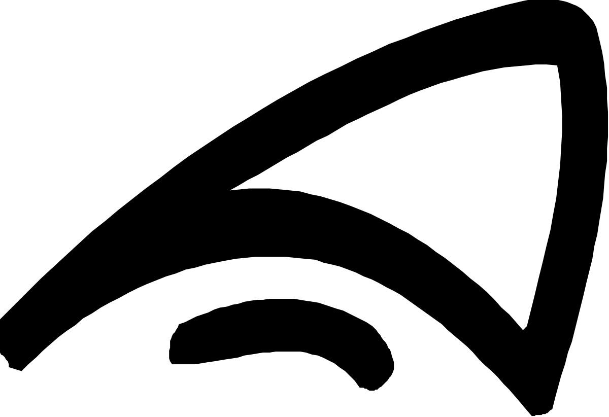 White Triangle on Black Background Clipart - Bold and Minimalist Design