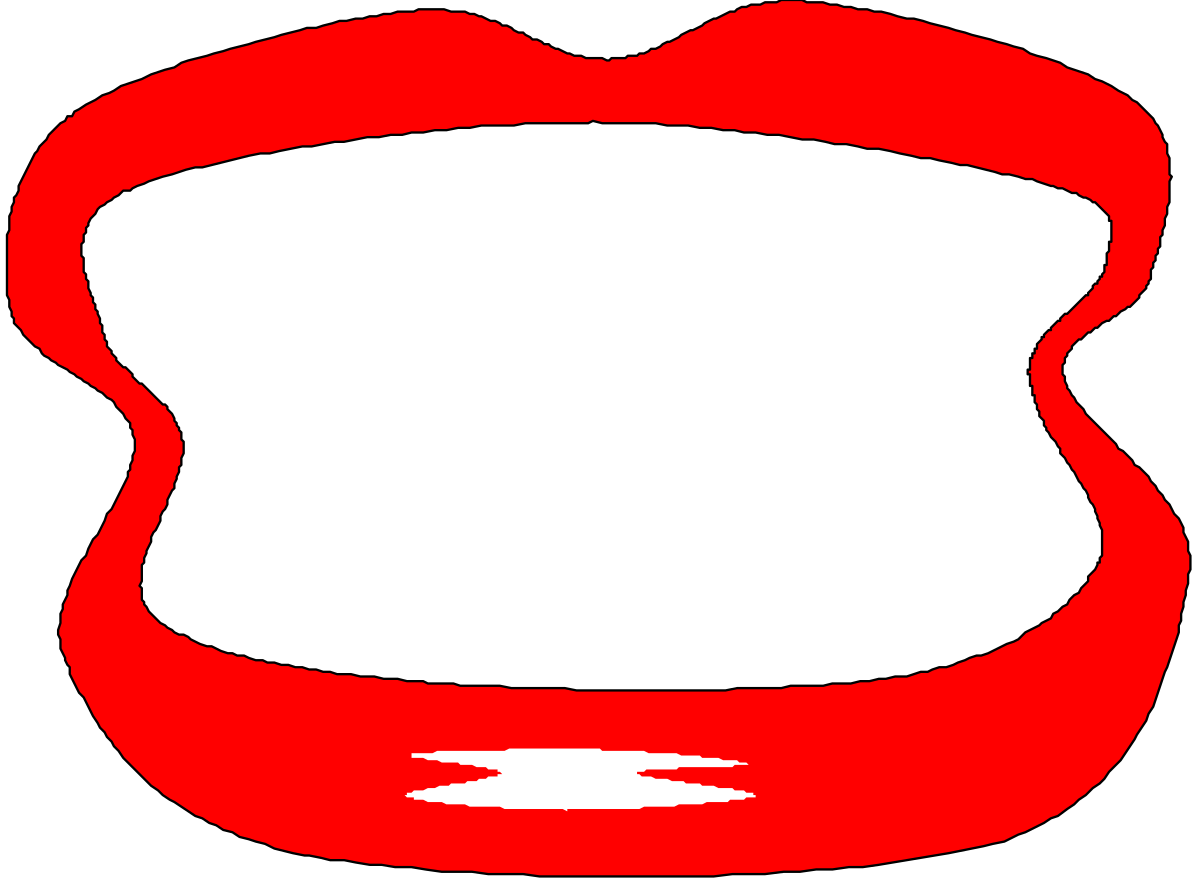 Red and White Speech Bubble Clipart for Dynamic Communication