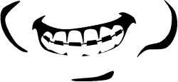 Smile Clipart - Black and White Illustration for Creative Projects
