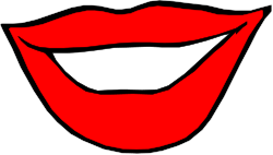 Red Mouth with White Teeth Clipart for Engaging Visuals