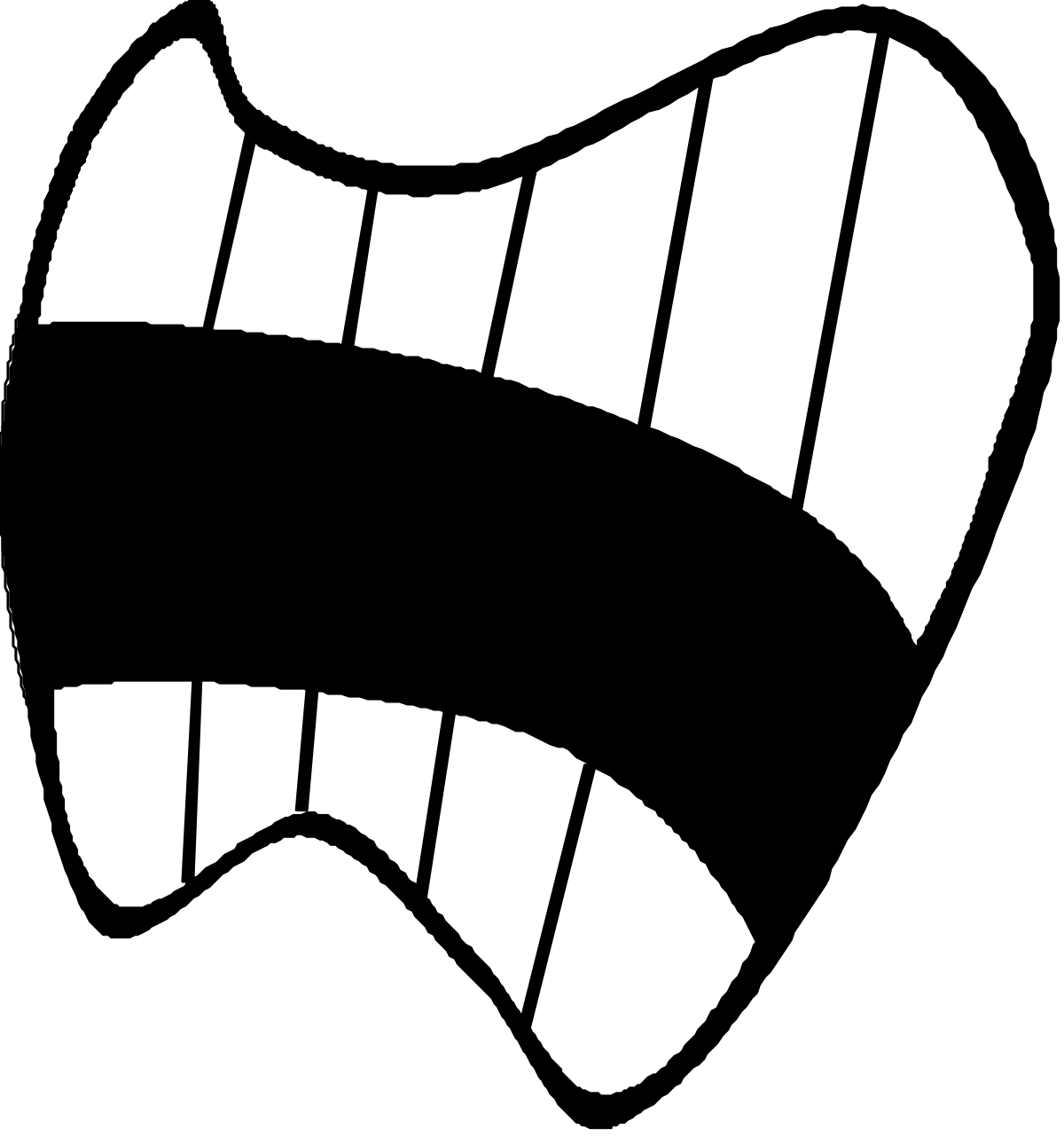 Tooth Logo Clipart: Black and White Dental Icon