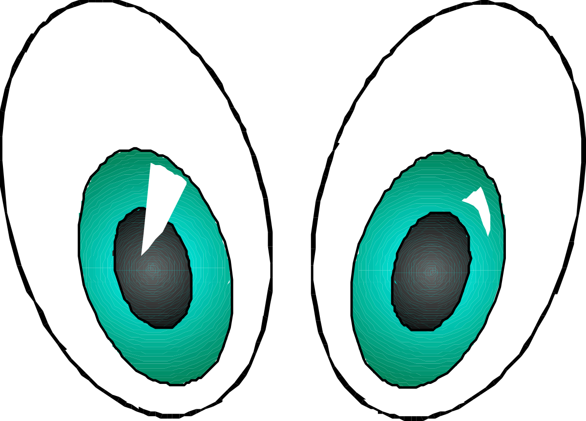 a pair of green eyes with black spots clip art png transparent Green Eyes with Black Spots Clipart - Unique Animal Features
