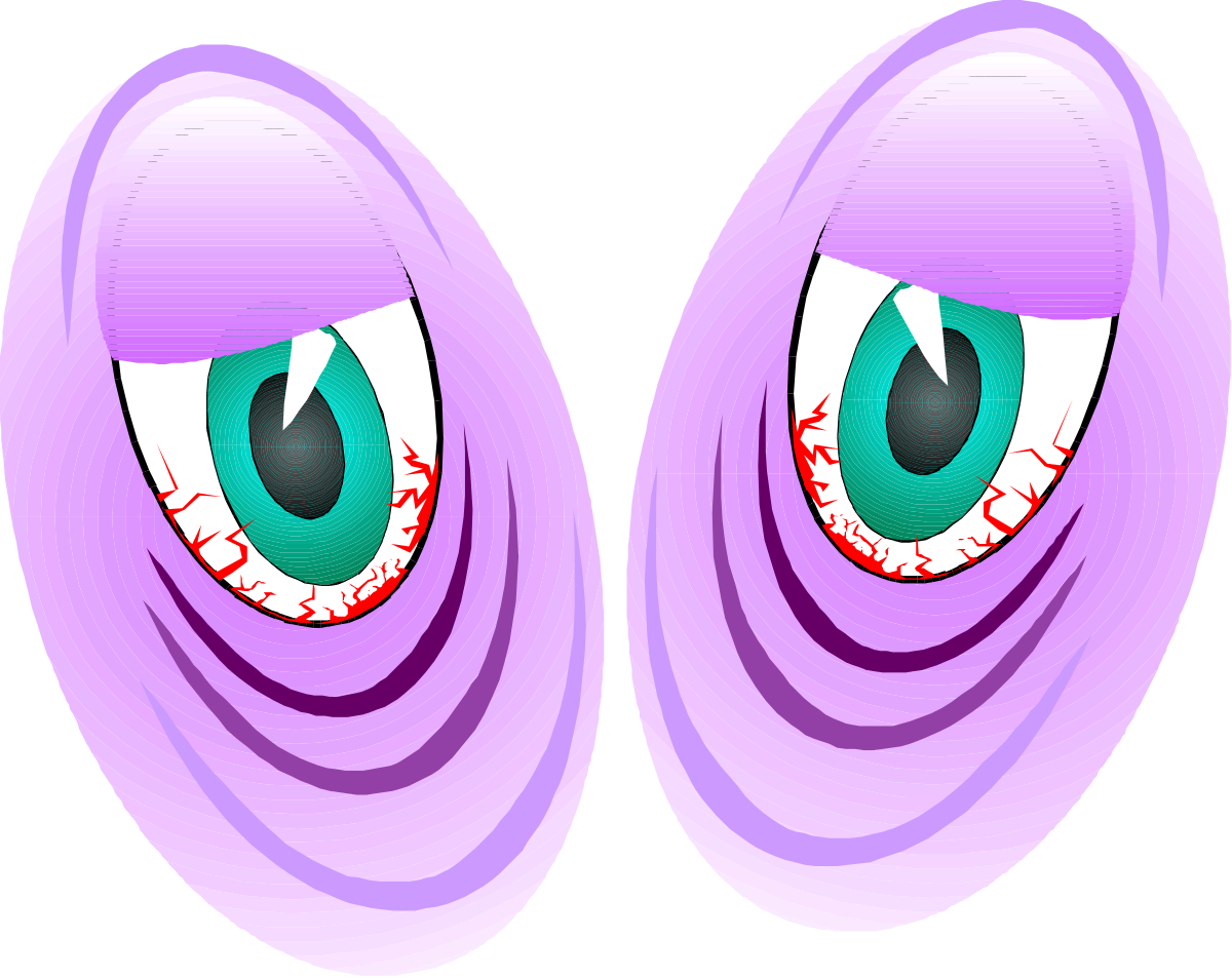 Purple and Green Eye Clipart: Unique Pair for Creative Projects