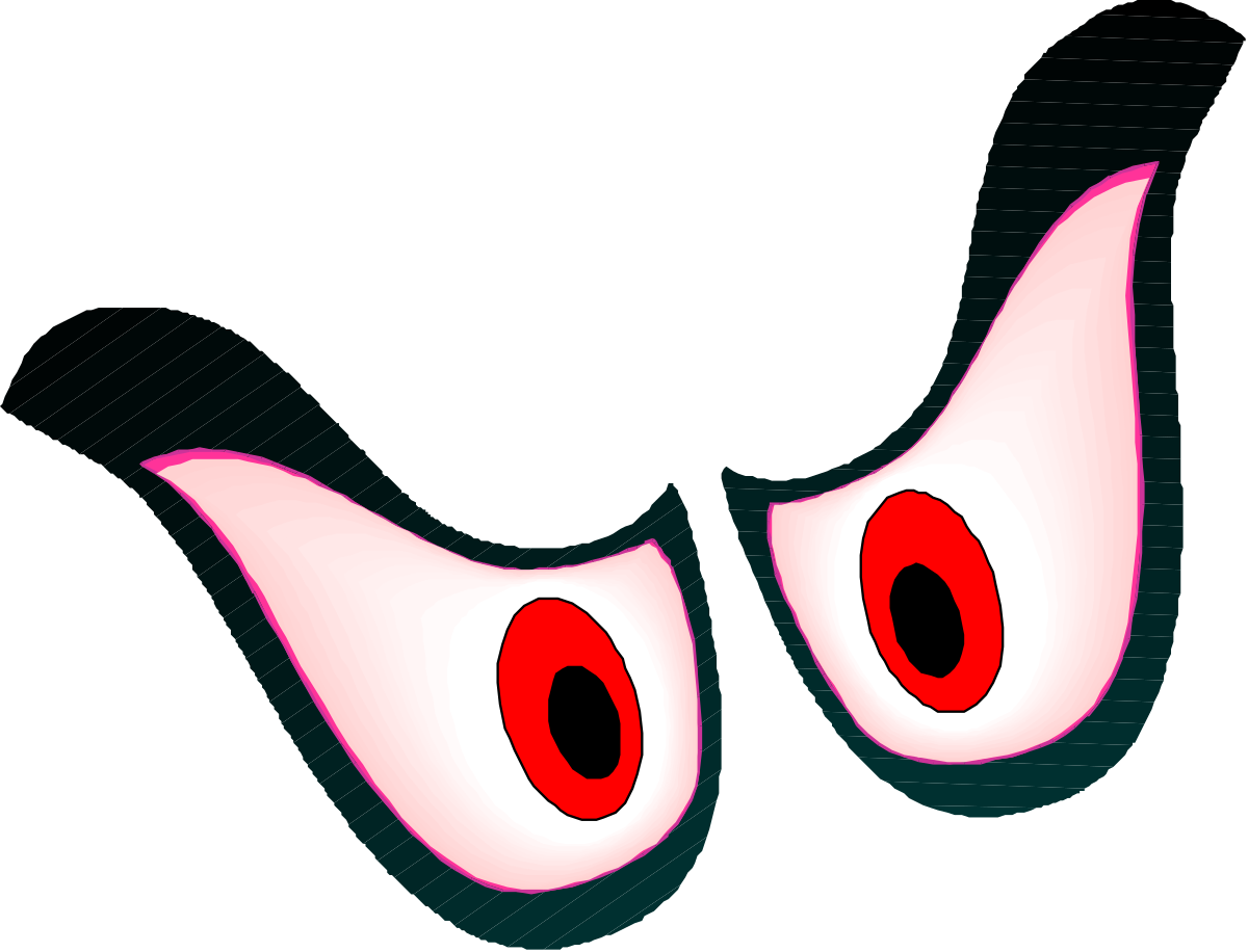 Red Eyes Clipart: Striking Pair of Eyes for Eye-Catching Designs
