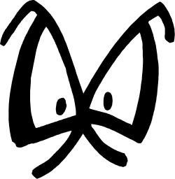 Black and White Cat Eyes Clipart for Creative Projects