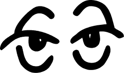 Black Background with White Circle: Minimalist Clipart Design