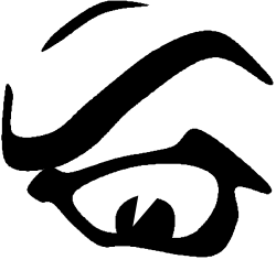 Black and White Logo Clipart Featuring the Letter O