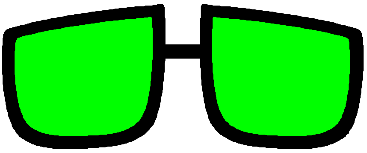 Green Screen with Two Black Squares - Creative Clipart Design