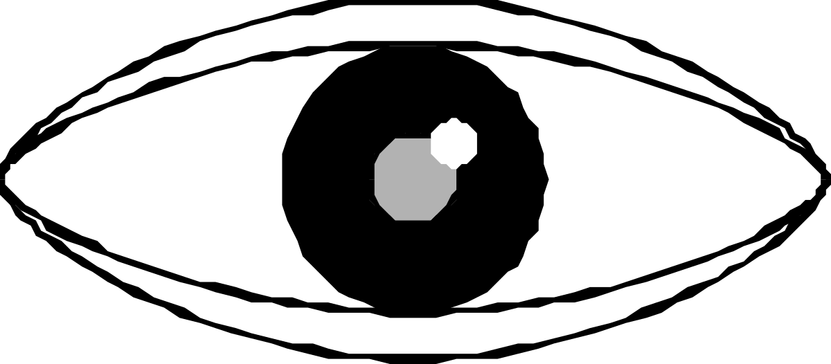 the eye of a person with a black and white background clip art png transparent Eye Clipart with Black and White Background - Stunning Visuals for Your Projects