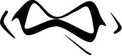 Black and White Bow Logo Clipart for Versatile Branding