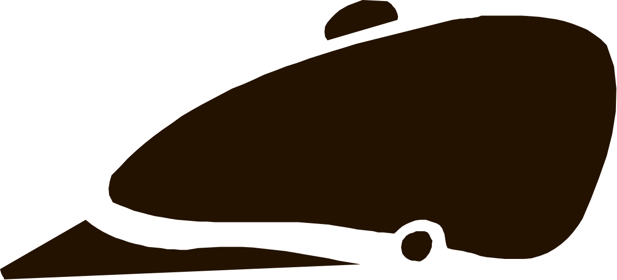 Brown Silhouette of a Man with a Hat - Elegant Clipart Design