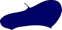 Blue Heart Clipart on Black Background - Vibrant Symbol of Love