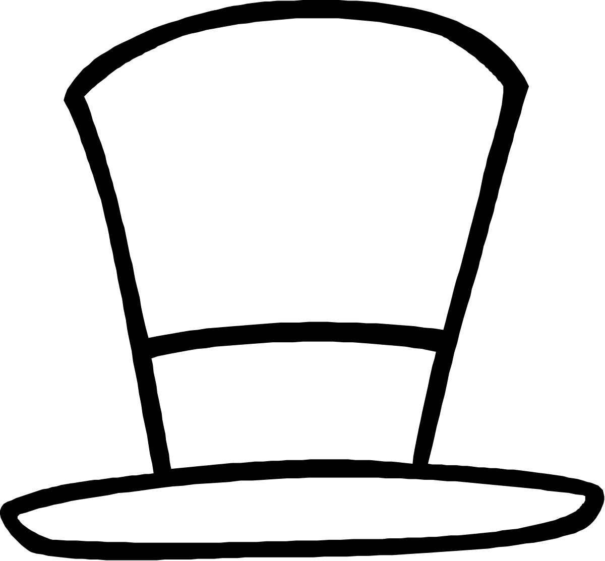 White Top Hat Clipart - Elegant Accessory for Your Designs