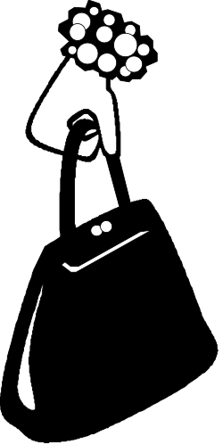 Bearded Man Silhouette Clipart - Black and White Design
