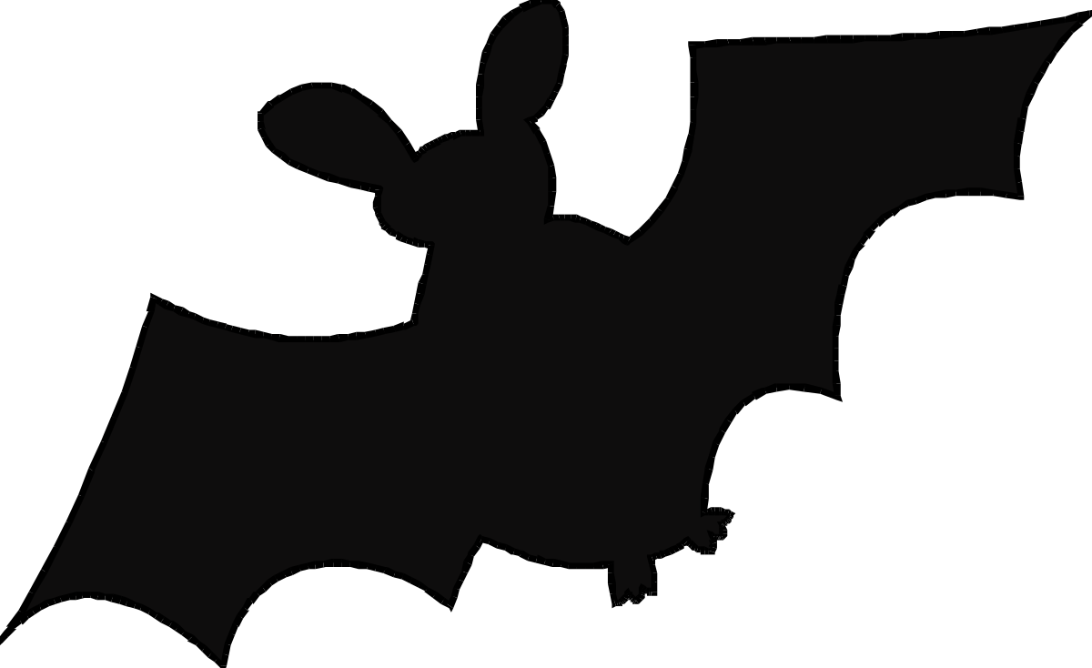 Bat Illustration on Black Background - Perfect for Halloween Themes