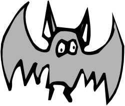 Scary Face Clipart - Black and White Horror Expression