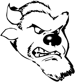 Demon Clipart: Striking Black and White Illustration