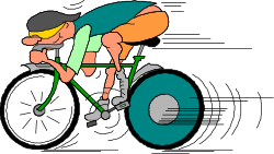 Green Helmet Bike Rider Clipart for Dynamic Adventures