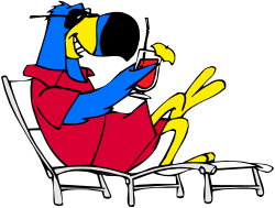 Cell Phone Clipart: Person Sitting in a Chair