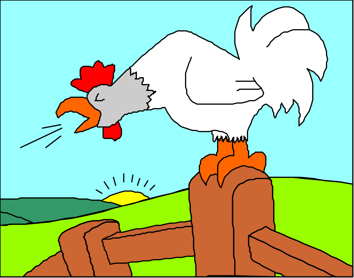 a chicken and a chicken on a tree stump clip art png transparent Chicken and Chickens on Tree Stump Clipart - Perfect Farmyard Scene