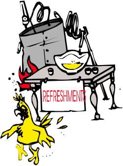 Cartoon Person Sitting at a Desk Clipart for Creative Projects